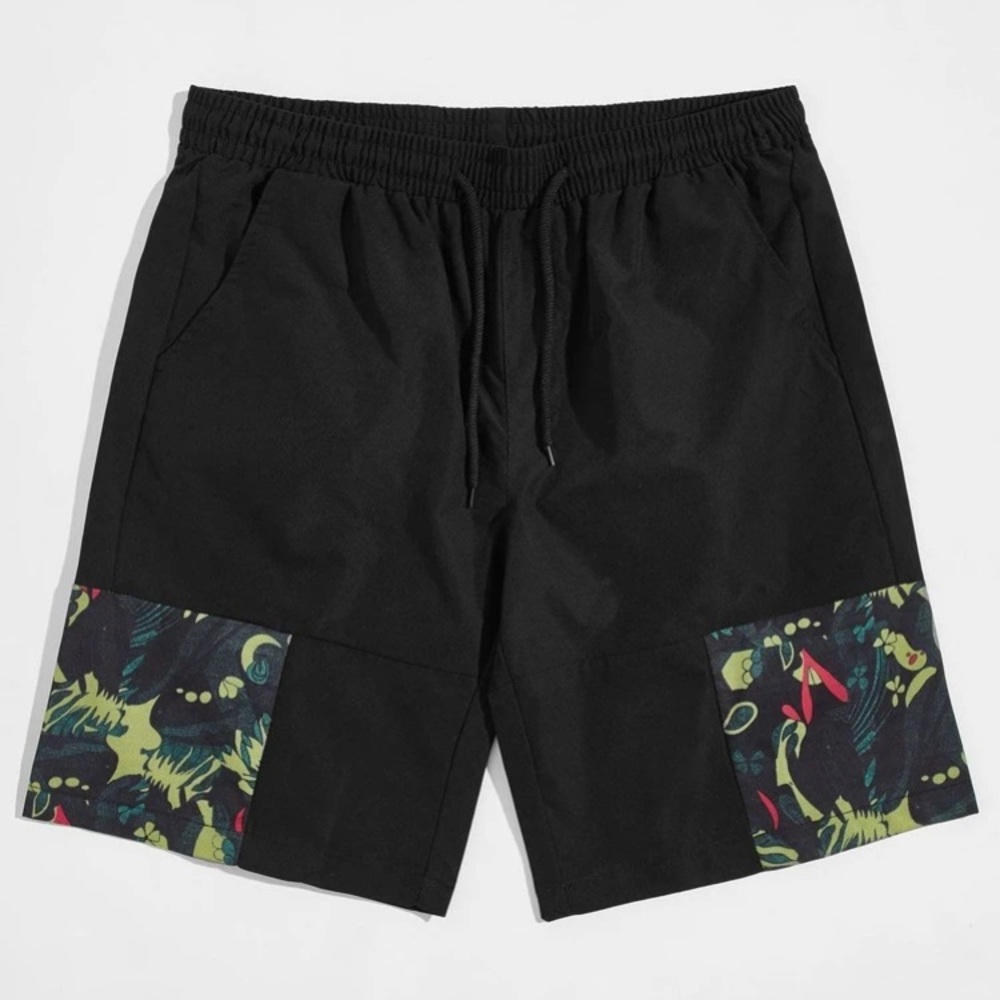 Guys graphic print shorts